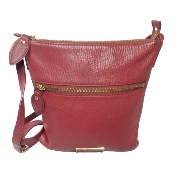 Max Mara Intrend Red Leather Crossbody Bag - Picture 2 of 10